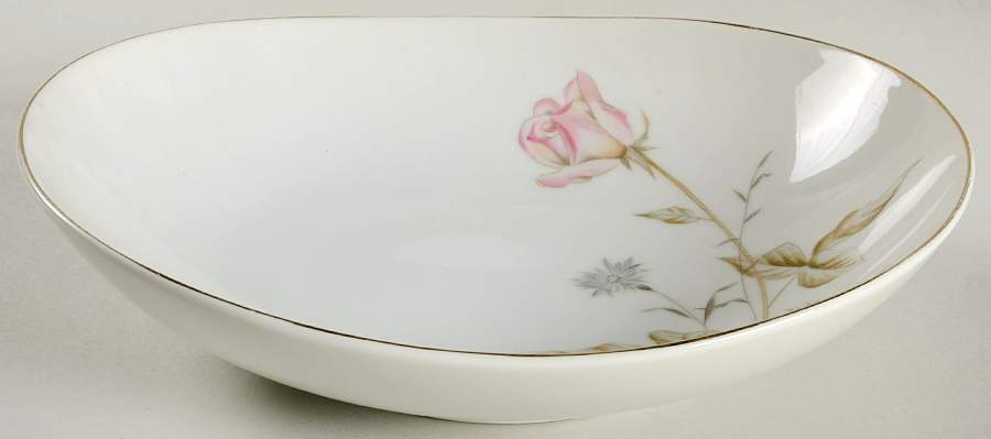 Marguerita 9" Oval Vegetable Bowl by Fine China of Japan-1