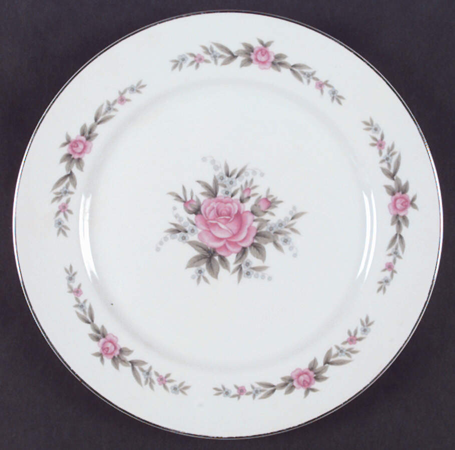 Melody Rose Dinner Plate by Fine China of Japan-1