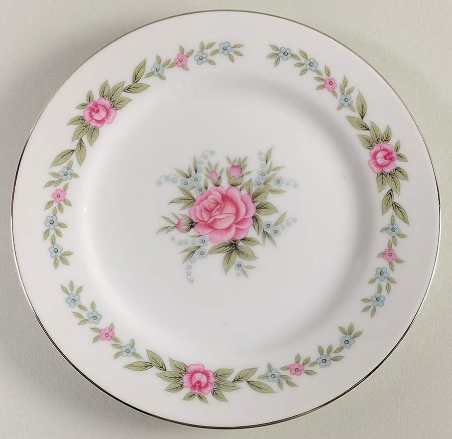 Melody Rose Bread & Butter Plate by Fine China of Japan-1