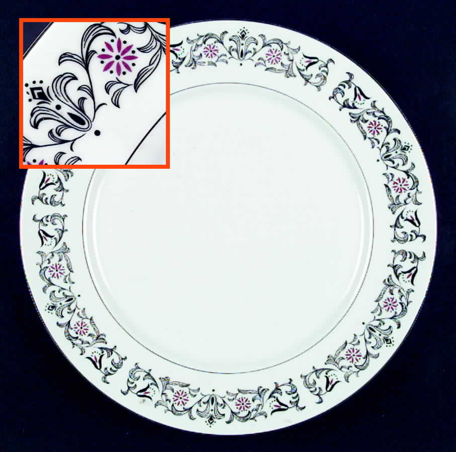 Mid Night Flower 12" Chop Plate (Round Platter) by Fine China of Japan-1
