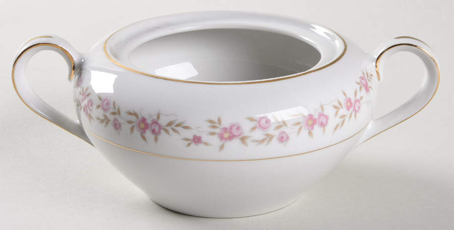Minuet (Gold Trim) Sugar Bowl No Lid by Fine China of Japan-1