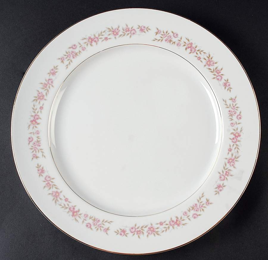 Minuet (Gold Trim) 12" Chop Plate (Round Platter) by Fine China of Japan-1
