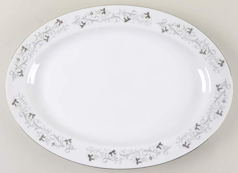 Moon Mist 16" Oval Serving Platter by Fine China of Japan-1