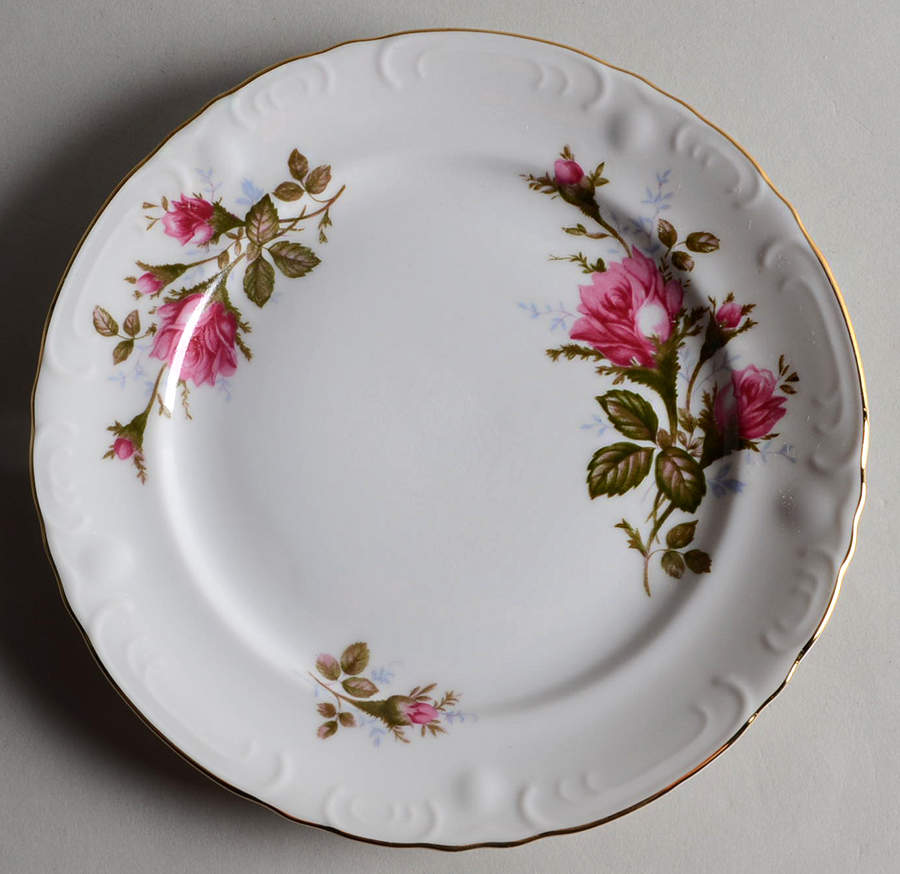 Moss Rose Salad Plate by Fine China of Japan-1