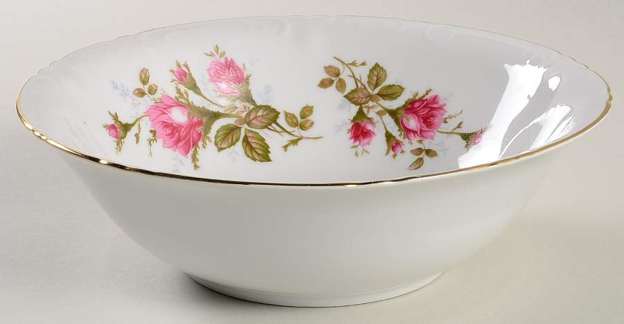 Moss Rose 8" Round Vegetable Bowl by Fine China of Japan-1