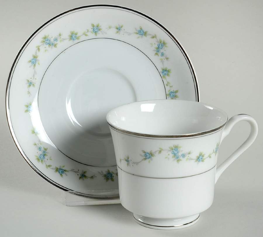 Nanette Footed Cup & Saucer Set by Fine China of Japan-1