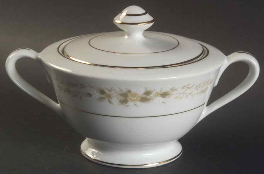 Natalie Sugar Bowl & Lid by Fine China of Japan-1