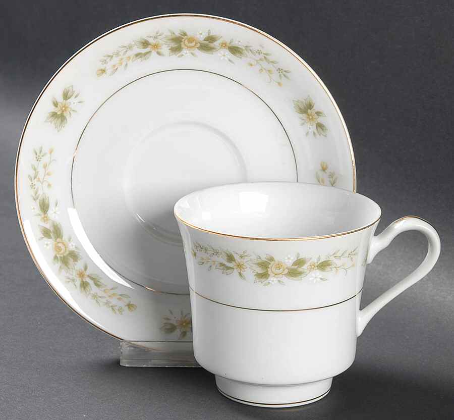 Natalie Footed Cup & Saucer Set by Fine China of Japan-1