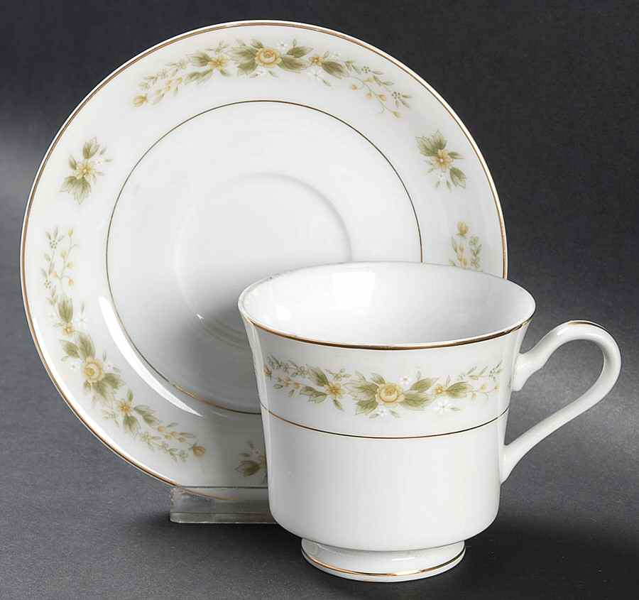 Natalie Footed Cup & Saucer Set by Fine China of Japan-1