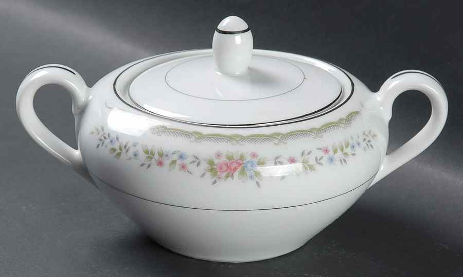 Pasadena Sugar Bowl & Lid by Fine China of Japan-1