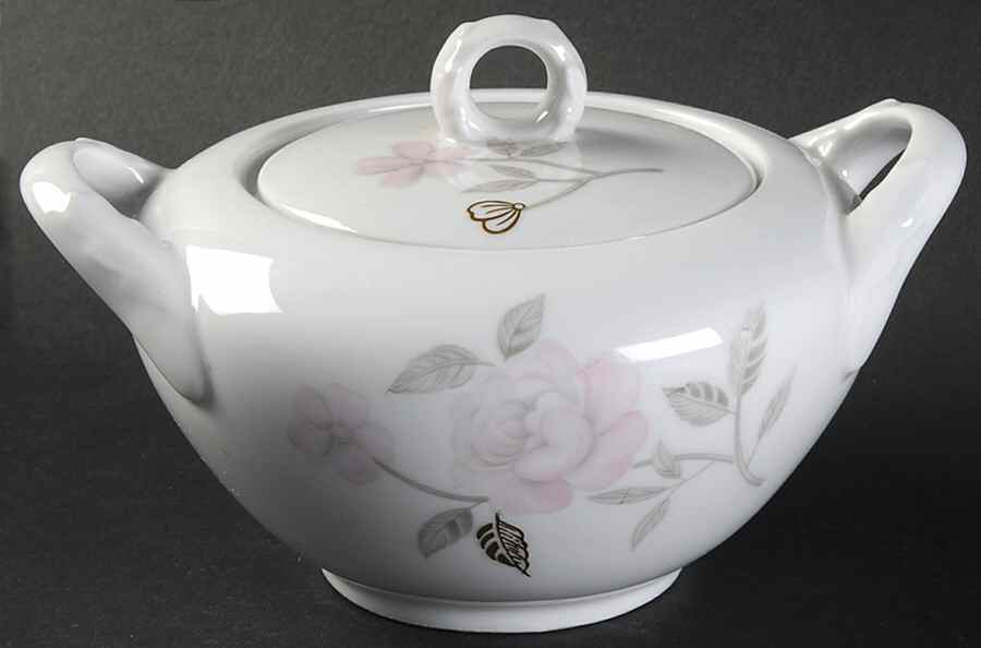 Patricia Sugar Bowl & Lid by Fine China of Japan-1