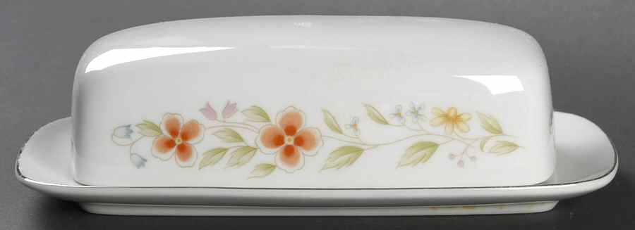 Petite Flowers 1/4 Lb Covered Butter by Fine China of Japan-1