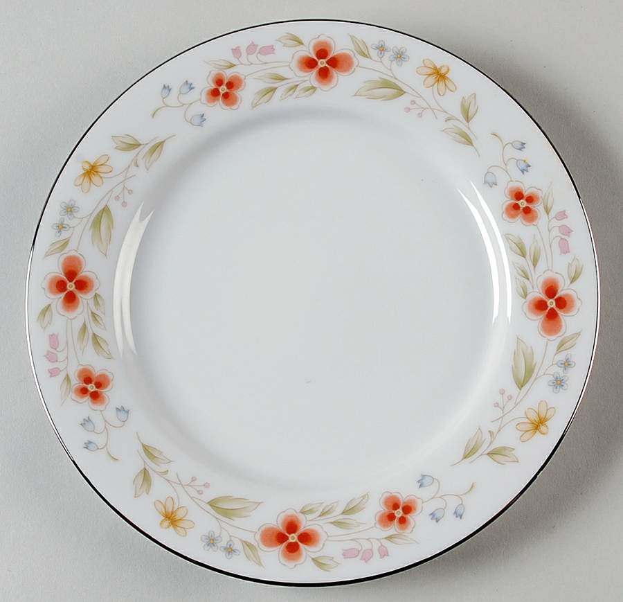 Petite Flowers Salad Plate by Fine China of Japan-1