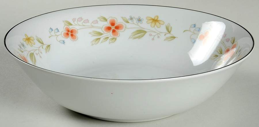 Petite Flowers 9" Round Vegetable Bowl by Fine China of Japan-1
