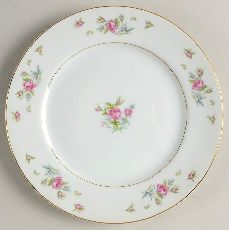 Petite Rose Salad Plate by Fine China of Japan-1
