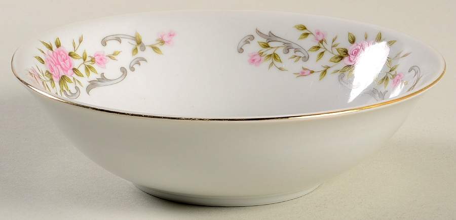 Pink Rose Coupe Cereal Bowl by Fine China of Japan-1