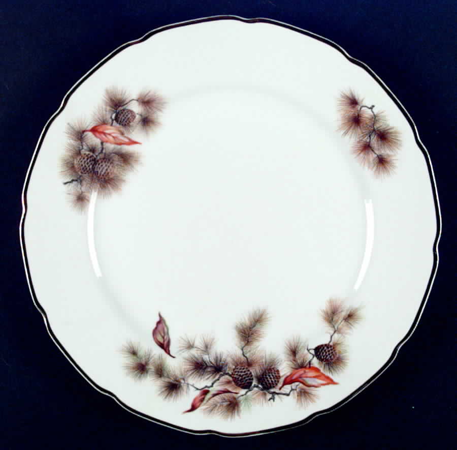 Pine Tree Dinner Plate by Fine China of Japan-1