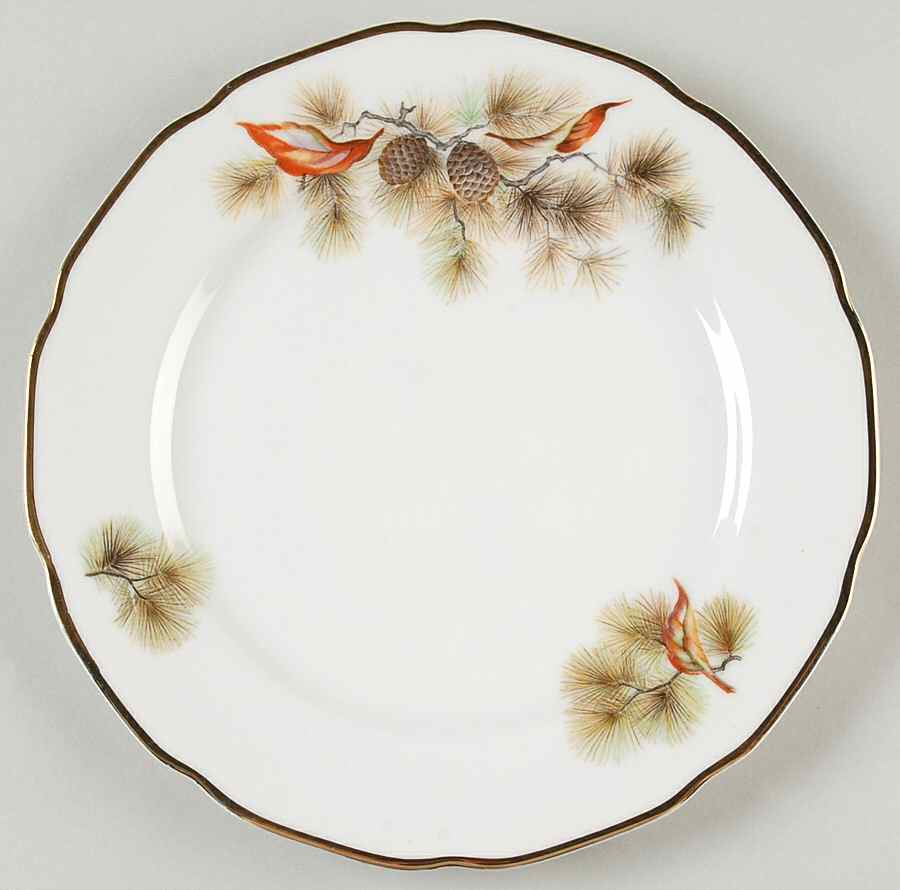 Pine Tree Salad Plate by Fine China of Japan-1