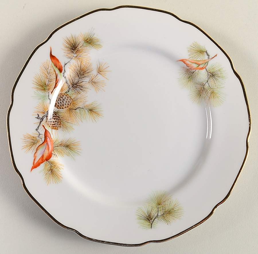 Pine Tree Salad Plate by Fine China of Japan-1