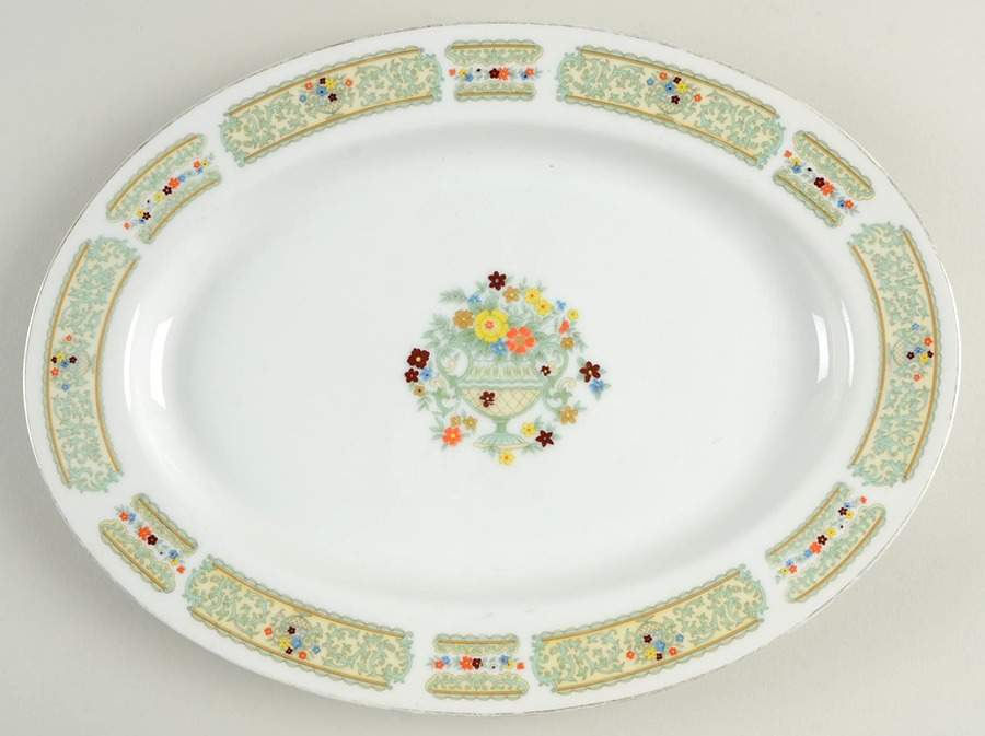 Plaza 12" Oval Serving Platter by Fine China of Japan-1