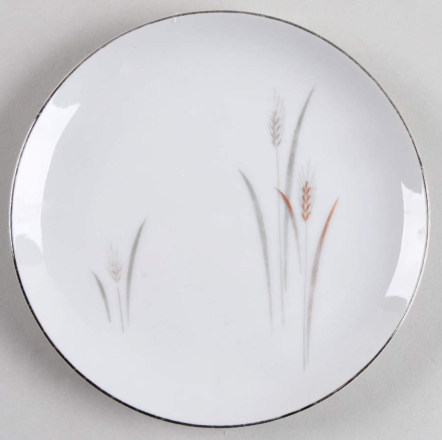Platinum Wheat Bread & Butter Plate by Fine China of Japan-1