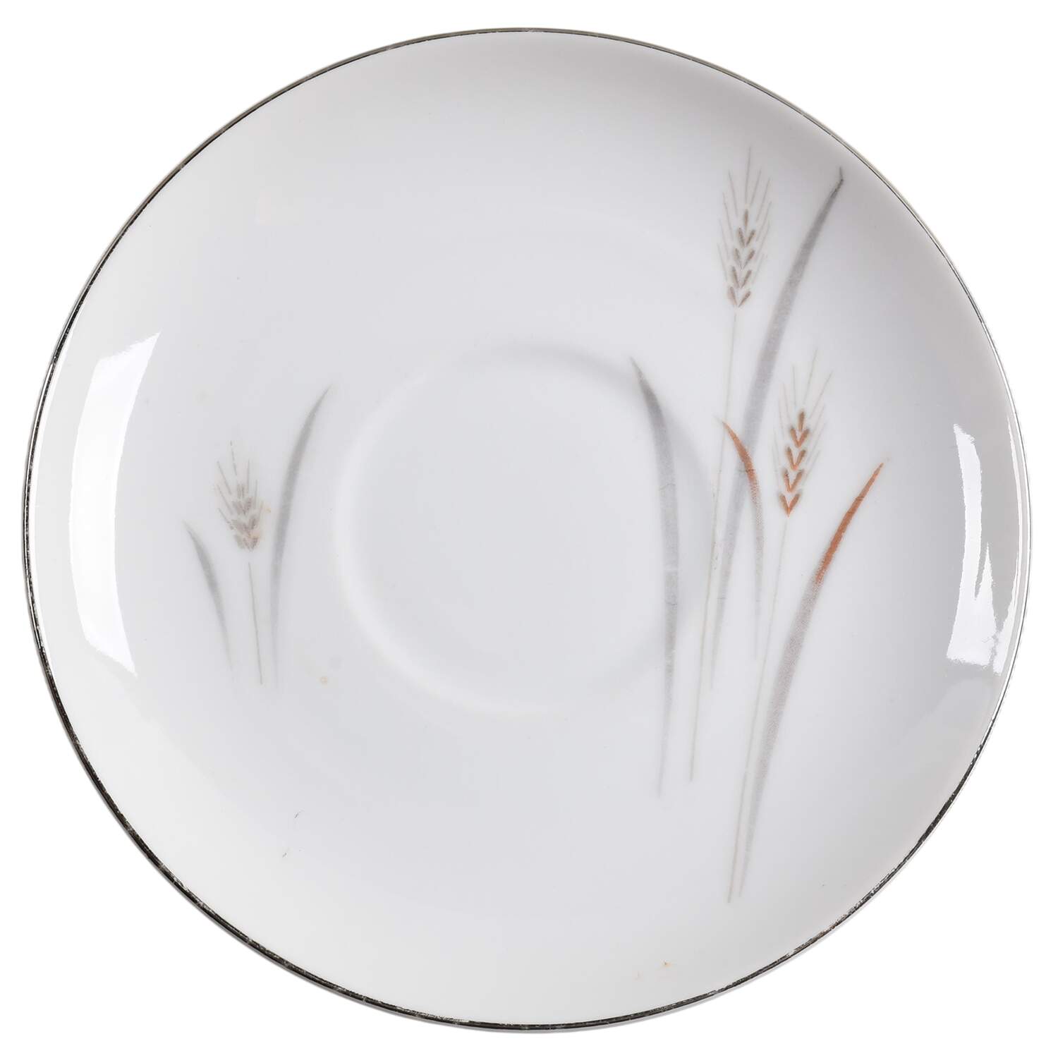 Platinum Wheat Saucer by Fine China of Japan-1