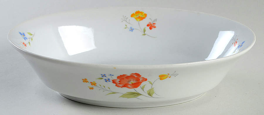 Poppy Garden 10" Oval Baker by Hearthside-1