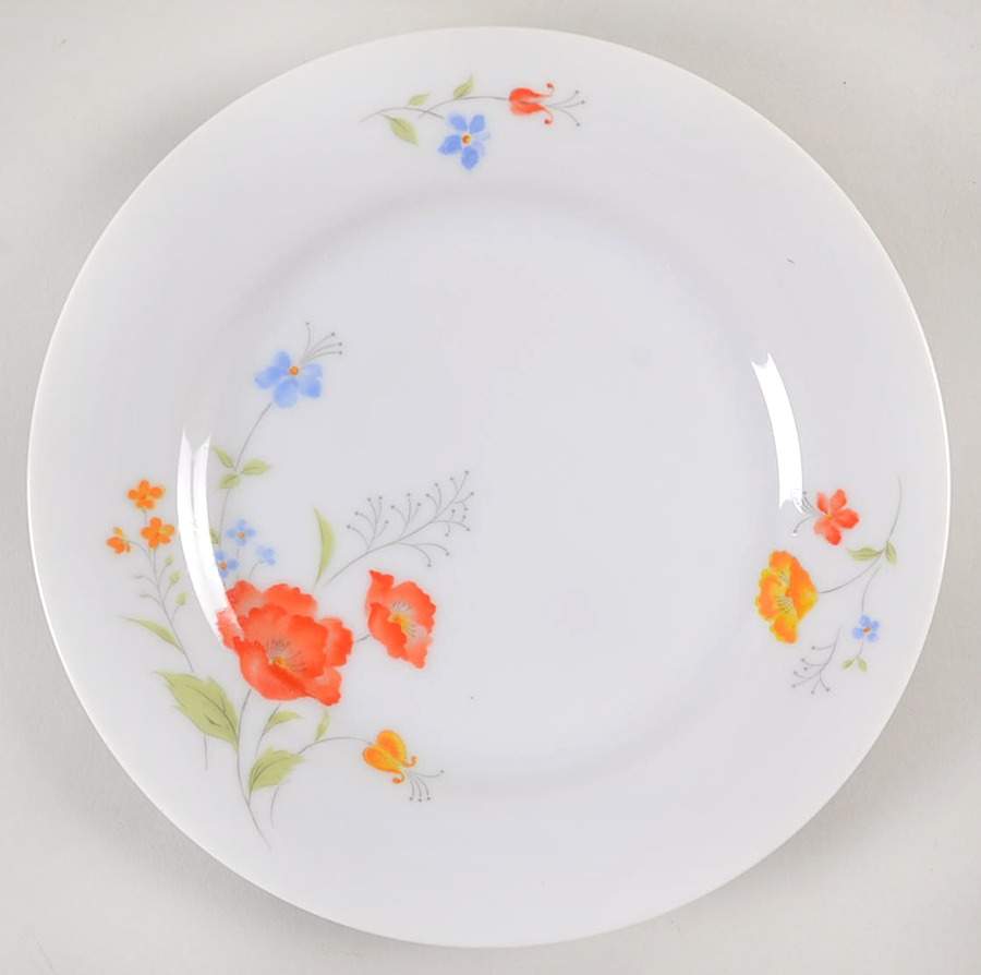 Poppy Garden Salad Plate by Hearthside-1