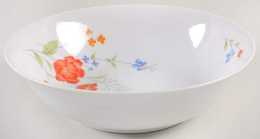 Poppy Garden 9" Round Vegetable Bowl by Hearthside-1