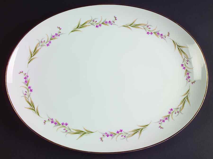 Prestige 14" Oval Serving Platter by Fine China of Japan-1