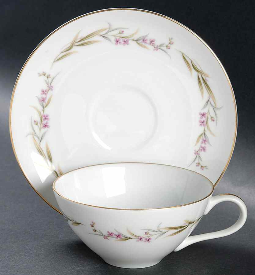 Prestige Flat Cup & Saucer Set by Fine China of Japan-1