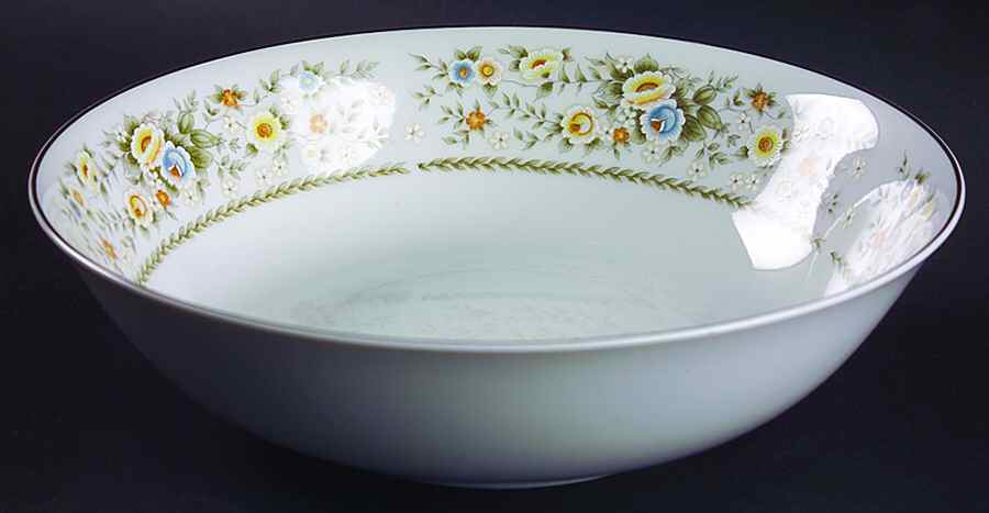 Priscilla 9" Round Vegetable Bowl by Fine China of Japan-1
