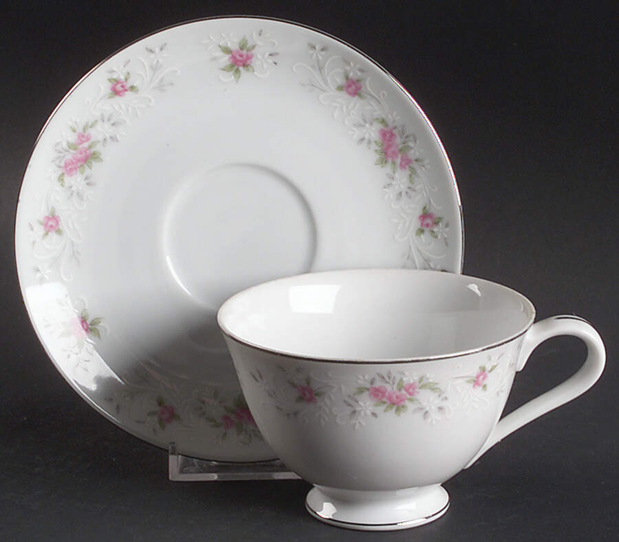 Primrose Footed Cup & Saucer Set by Fine China of Japan-1