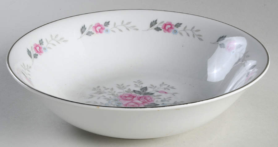 Pretty Rose 9" Round Vegetable Bowl by Fine China of Japan-1