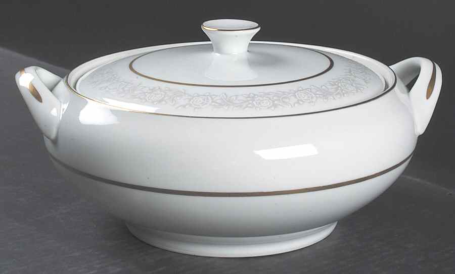 Queens Brocade Round Covered Vegetable by Fine China of Japan-1