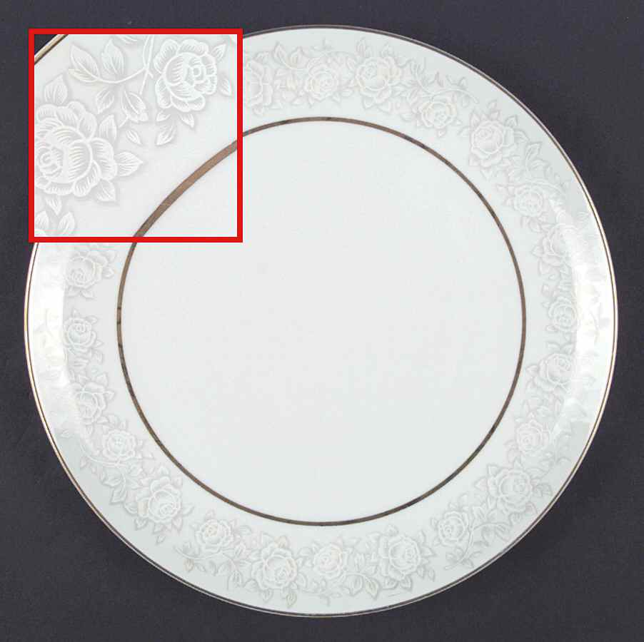 Queens Brocade Dinner Plate by Fine China of Japan-1