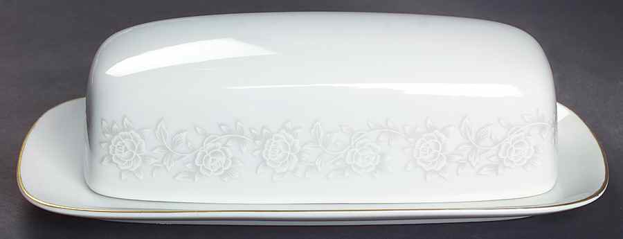 Queens Brocade 1/4 Lb Covered Butter by Fine China of Japan-1