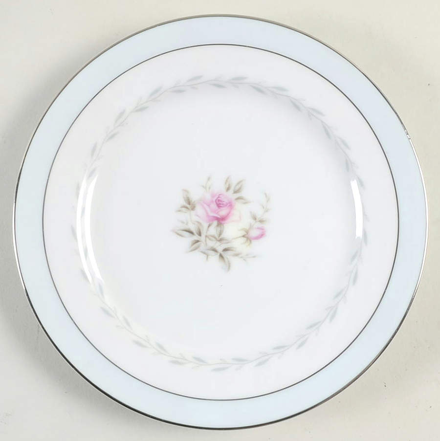 Regency (Blue Band, Platinum Trim) Bread & Butter Plate by Fine China of Japan-1