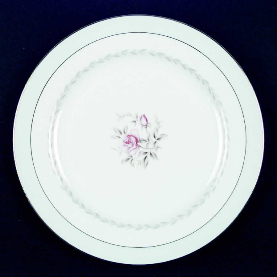 Regency (Blue Band, Platinum Trim) Dinner Plate by Fine China of Japan-1