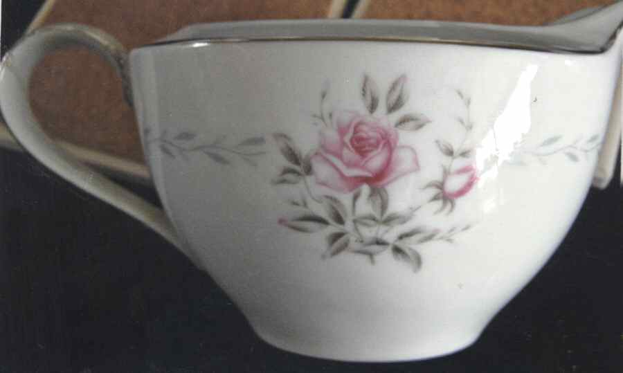 Regency (Blue Band, Platinum Trim) Creamer by Fine China of Japan-1