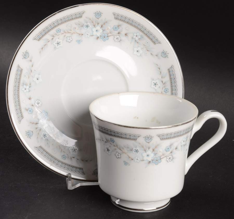 Robin Footed Cup & Saucer Set by Fine China of Japan-1
