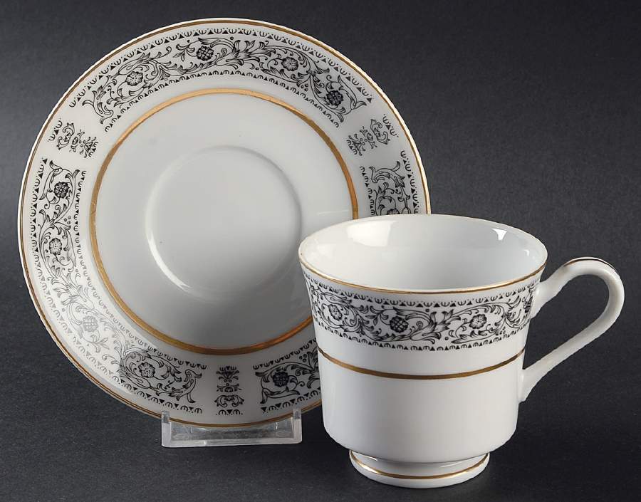 Rockford Footed Cup & Saucer Set by Fine China of Japan-1