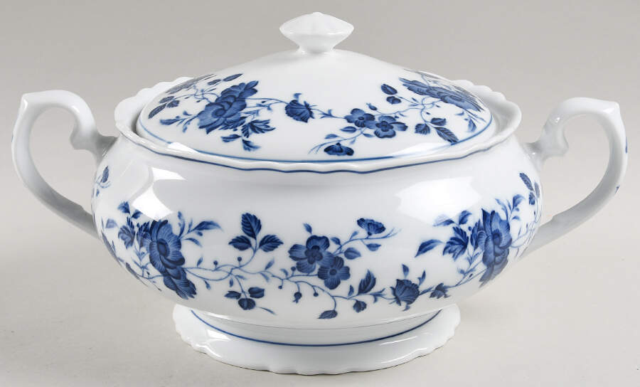 Royal Meissen Round Covered Vegetable by Fine China of Japan-1