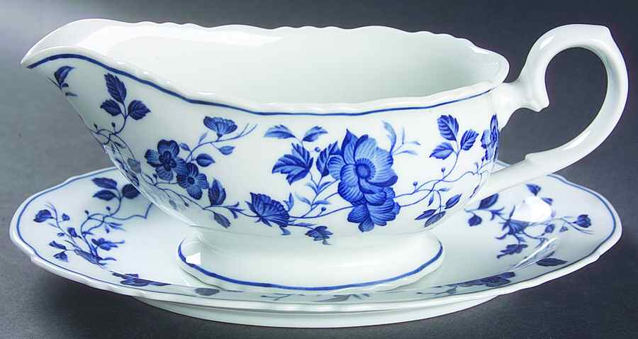 Royal Meissen Gravy Boat & Underplate/Relish by Fine China of Japan-1