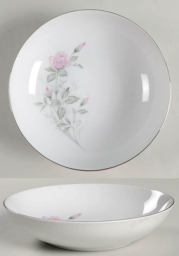 Romance Rose 9" Round Vegetable Bowl by Fine China of Japan-1