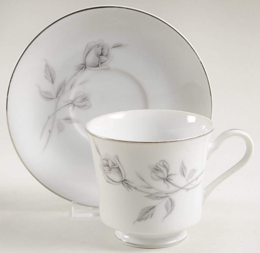 Rosay Footed Cup & Saucer Set by American Enterprises-1