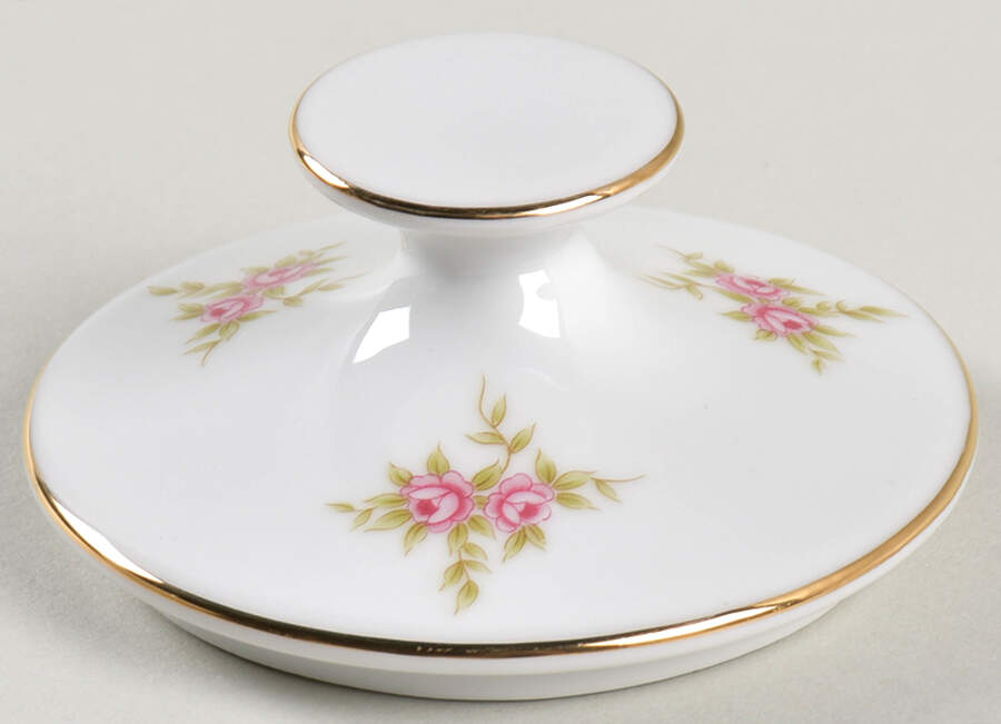 Rosette (Smooth) Lid for Sugar Bowl by Sears-1