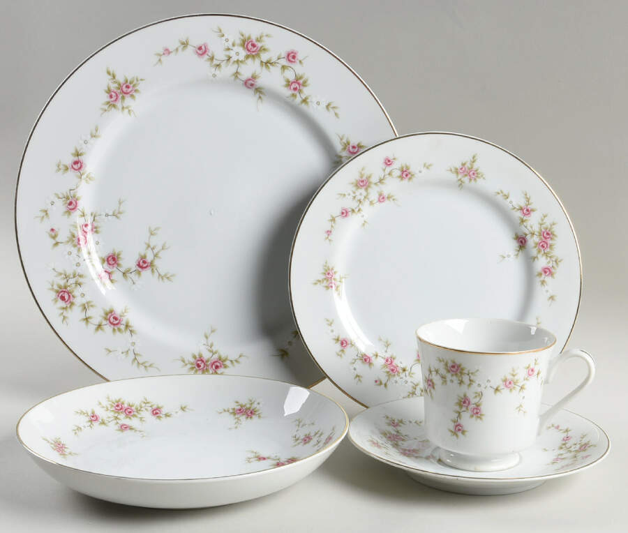 Rosette (Smooth) 5 Piece Place Setting by Sears-1