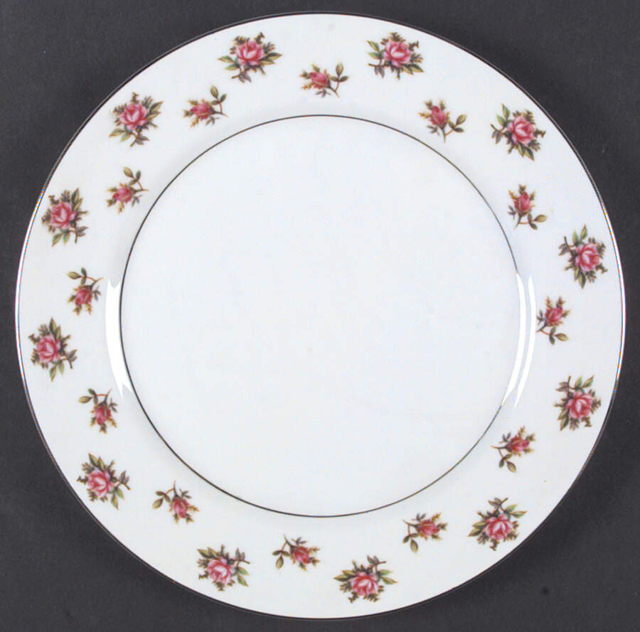 Rosebud Dinner Plate by Fine China of Japan-1