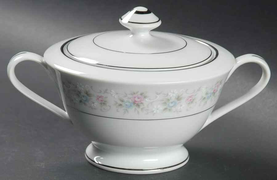 Rosemary Sugar Bowl & Lid by Fine China of Japan-1